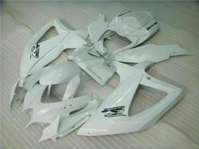 Weiß 2008-2010 Suzuki GSXR 600/750 Motorrad Verkleidung