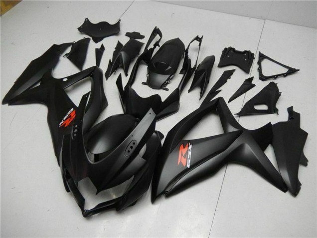 Matt Schwarz Rot 2008-2010 Suzuki GSXR 600/750 Motorrad Verkleidung