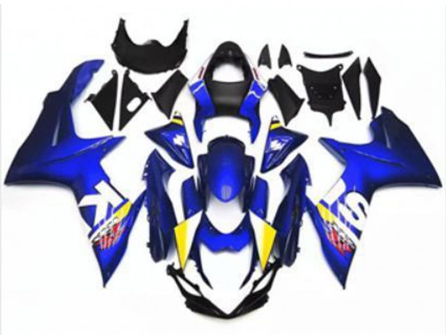 Blau Weiß 2011-2024 Suzuki GSXR 600/750 Motorrad Verkleidung
