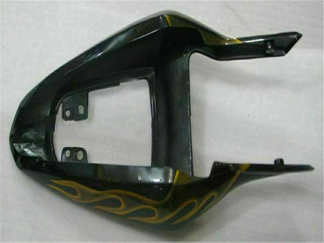 Glänzendes Schwarz Gold Flamme 2003-2004 Suzuki GSXR 1000 Motorrad Verkleidung