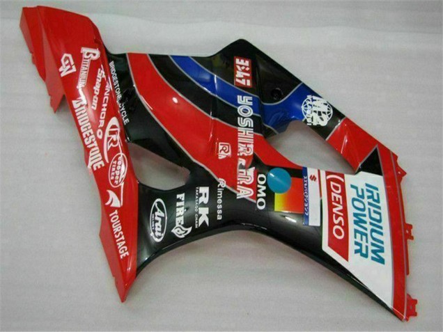 Rot Schwarz Blau Yoshimura 2003-2004 Suzuki GSXR 1000 Motorrad Verkleidung