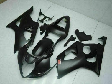 Matt Schwarz Rot 2003-2004 Suzuki GSXR 1000 Motorrad Verkleidung