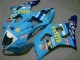Blau Weiß Gelb Rizla 2003-2004 Suzuki GSXR 1000 Motorrad Verkleidung
