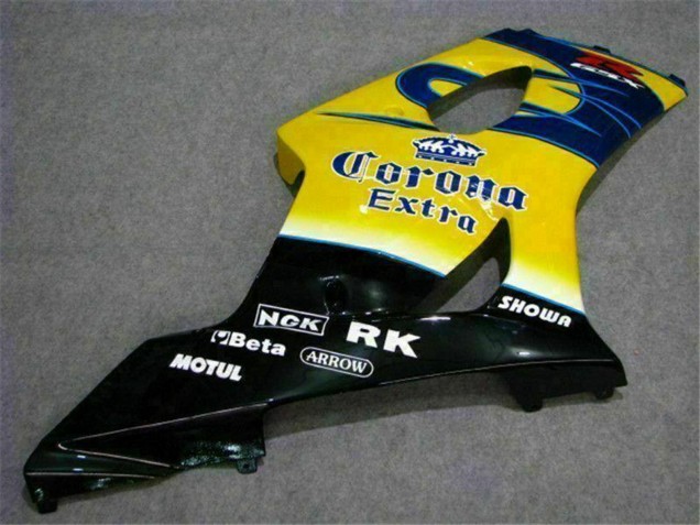 Gelb Blau Weiß Rot Corona Motul 2003-2004 Suzuki GSXR 1000 Motorrad Verkleidung