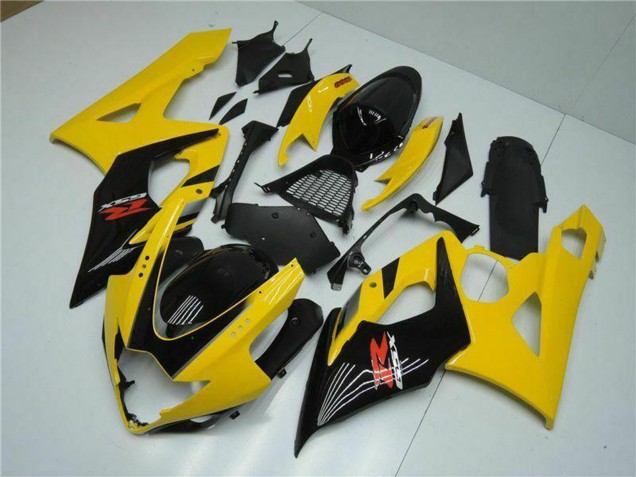 Gelb Glänzendes Schwarz Rot 2005-2006 Suzuki GSXR 1000 Motorrad Verkleidung