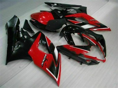 Rot Glänzendes Schwarz Matt Schwarz 2005-2006 Suzuki GSXR 1000 Motorrad Verkleidung