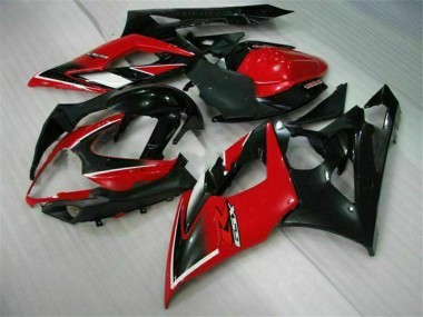 Rot Glänzendes Schwarz Matt Schwarz 2005-2006 Suzuki GSXR 1000 Motorrad Verkleidung