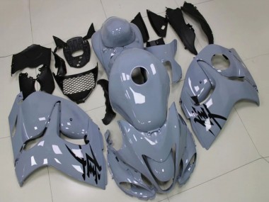 Suzuki GSXR 1300 Hayabusa Motorrad Verkleidung 2008-2020 - Nardo Grau Schwarz Aufkleber