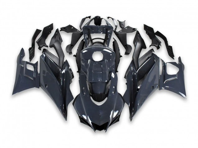 Yamaha YZF R3/R25 Motorrad Verkleidung 2019-2021 - Dunkel Grau Schwarz
