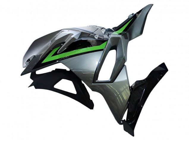 Kawasaki Ninja 500 EX500R Motorrad Verkleidung 2024-2025 - Grau Grun Schwarz