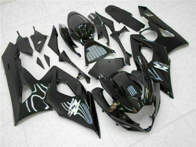 Glänzendes Schwarz 2005-2006 Suzuki GSXR 1000 Motorrad Verkleidung