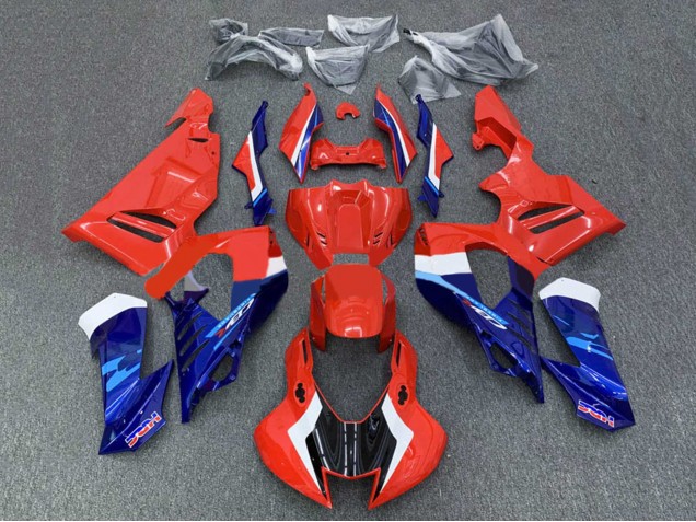 Honda CBR1000RR-R Motorrad Verkleidungen Kit 2020-2023 - Weiss Rot Blau HRC