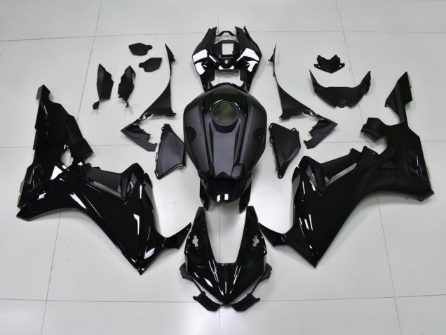 Honda CBR1000RR-R Motorrad Verkleidung 2020-2023 - Glanzendes Schwarz Matt Schwarz