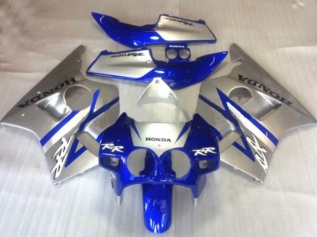 Honda CBR400RR NC23 Motorrad Verkleidung 1987-1989 - Silber Blau