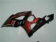 Rot Glänzendes Schwarz 2005-2006 Suzuki GSXR 1000 Motorrad Verkleidung