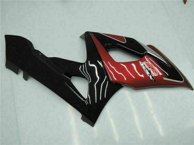Rot Silber Glänzendes Schwarz 2005-2006 Suzuki GSXR 1000 Motorrad Verkleidung