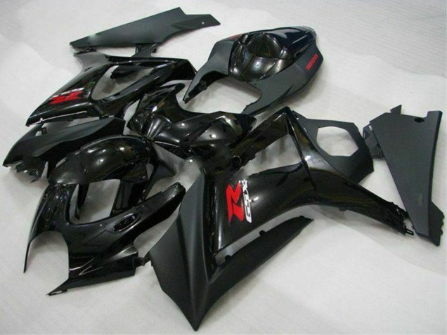 Glänzendes Schwarz Matt Schwarz Rot 2007-2008 Suzuki GSXR 1000 Motorrad Verkleidung