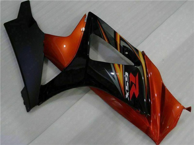 Schwarz Orange 2007-2008 Suzuki GSXR 1000 Motorrad Verkleidung