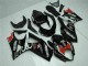Glänzendes Schwarz Rot Weiß 2007-2008 Suzuki GSXR 1000 Motorrad Verkleidung