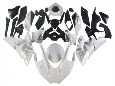 Kawasaki Ninja H2 Motorrad Verkleidung 2015-2022 - Weiss Silber Grun