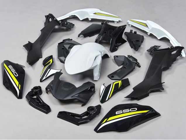 Kawasaki Ninja Z650 Motorrad Verkleidung 2017-2019 - Schwarz Weiss Gelb