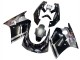 Kawasaki ZXR250 Motorrad Verkleidung 1989-1990 - Glanzendes Schwarz Grau Elf Touch4 Bridgestone
