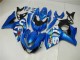 Blau Grün Weiß 2009-2016 Suzuki GSXR 1000 Motorrad Verkleidung Kit