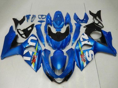Blau Grün Weiß 2009-2016 Suzuki GSXR 1000 Motorrad Verkleidung Kit