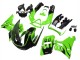 Kawasaki ZZR600 Motorrad Verkleidung 1998-2003 - Grun Glanzendes Schwarz Flamme
