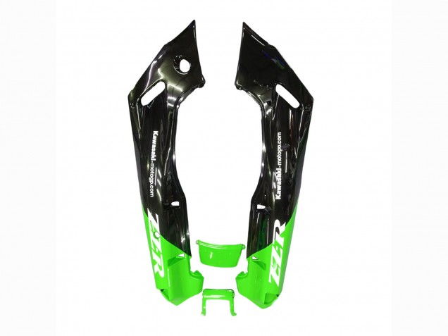Kawasaki ZZR600 Motorrad Verkleidung 1998-2003 - Grun Glanzendes Schwarz Blau Monster Elf Touch4 Bridgestone