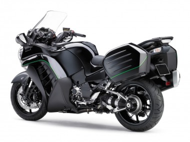 Kawasaki GTR1400/ZG1400 Motorrad Verkleidung 2007-2009 - Matt Schwarz Grun Linie