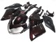 Kawasaki GTR1400/ZG1400 Motorrad Verkleidung 2007-2009 - Kastanienbraun Rot Schwarz