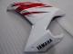 Yamaha FZ6R Motorrad Verkleidung 2009-2015 - Weiss Rot Schwarz