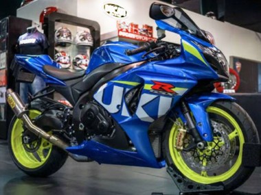 Blau Grün Weiß 2009-2016 Suzuki GSXR 1000 Motorrad Verkleidung
