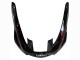 Yamaha YZF 1000R Thunderace Motorrad Verkleidung 1997-2007 - Schwarz mit Dunkel Rot Flamme