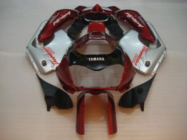 Yamaha YZF 1000R Thunderace Motorrad Verkleidung 1997-2007 - Rot Silber Thunderace
