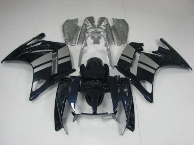 Yamaha FJR1300 Motorrad Verkleidung 2001-2006 - Glanzendes Schwarz Silber