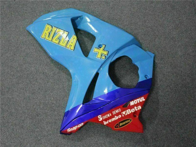 Blau Gelb Rizla 19 Rot 2009-2016 Suzuki GSXR 1000 Motorrad Verkleidung