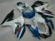 Weiß Blau Schwarz 2009-2016 Suzuki GSXR 1000 Abs Verkleidungen Kit