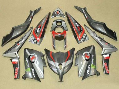 Yamaha TMAX530 Motorrad Verkleidung 2012-2014 - Grau Rot Monster ENEOS