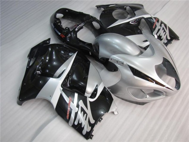 Silber Schwarz 1996-2007 Suzuki GSXR 1300 Hayabusa Motorrad Verkleidung
