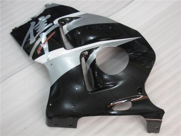 Silber Schwarz 1996-2007 Suzuki GSXR 1300 Hayabusa Motorrad Verkleidung