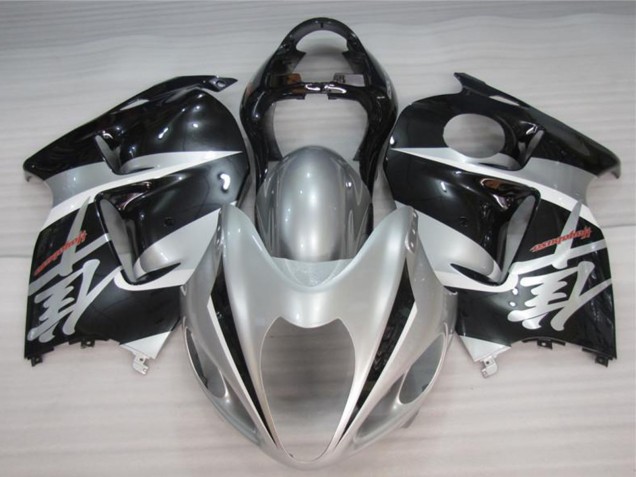 Silber Schwarz 1996-2007 Suzuki GSXR 1300 Hayabusa Motorrad Verkleidung