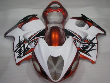 Weiß Orange Schwarz 1996-2007 Suzuki GSXR 1300 Hayabusa Motorrad Verkleidung