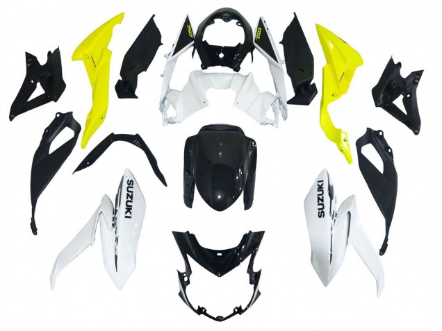 Suzuki GSX-S 750 Motorrad Verkleidung 2017-2022 - Weiss Gelb