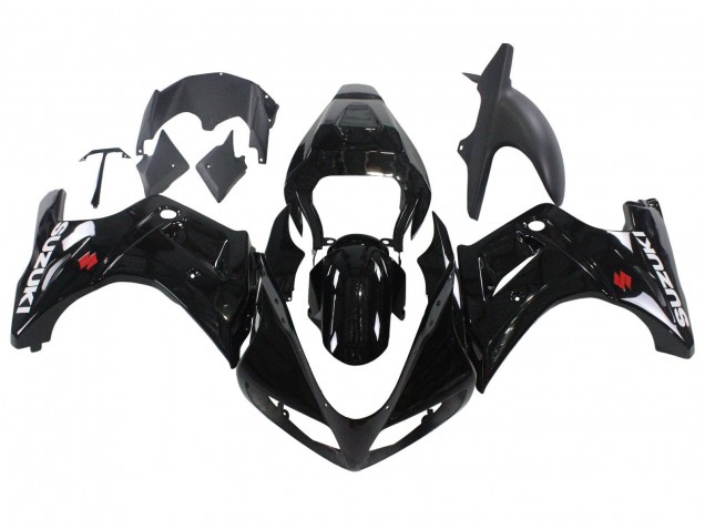 Suzuki SV650 Motorrad Verkleidung 2003-2013 - Glanzendes Schwarz
