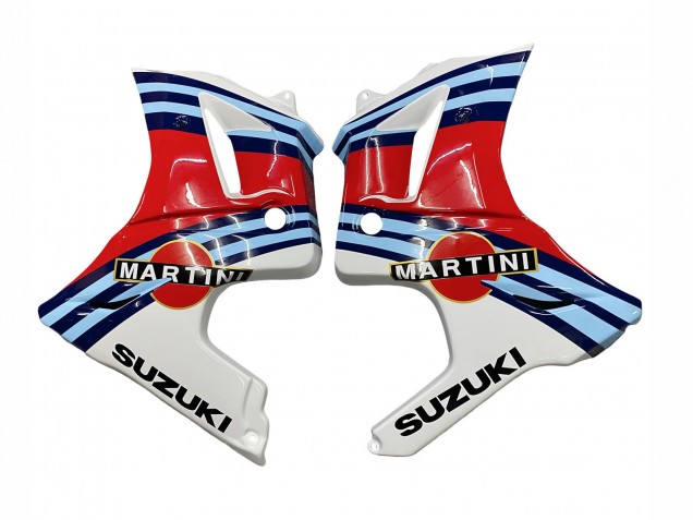 Suzuki SV650 Motorrad Verkleidung 2003-2013 - Weiss Rot Blau Martini