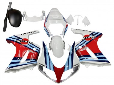 Suzuki SV650 Motorrad Verkleidung 2003-2013 - Weiss Rot Blau Martini
