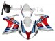 Suzuki SV650 Motorrad Verkleidung 2003-2013 - Weiss Rot Blau Martini