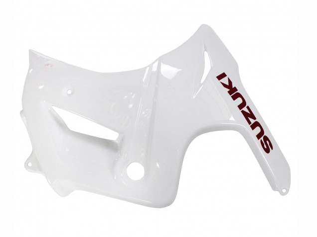 Suzuki SV650 Motorrad Verkleidung 2003-2013 - Weiss mit Dunkel Rot Linie